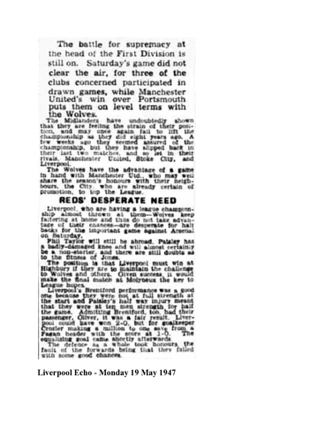 Liverpool Echo Report