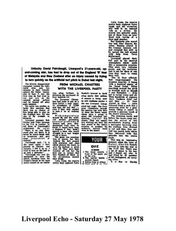 Liverpool Echo cutting