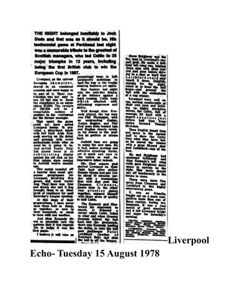 Liverpool Echo cutting