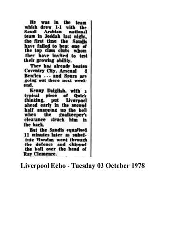 Liverpool Echo cutting