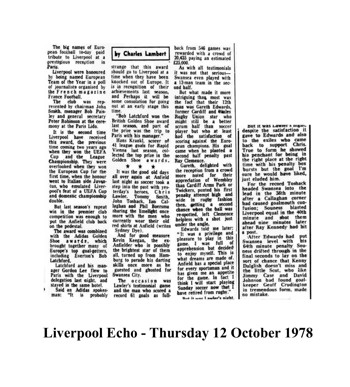 Liverpool Echo cutting