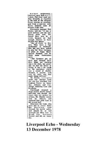 Liverpool Echo cutting