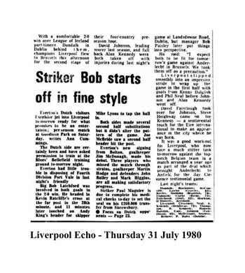 Liverpool Echo cutting