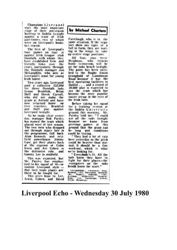 Liverpool Echo cutting