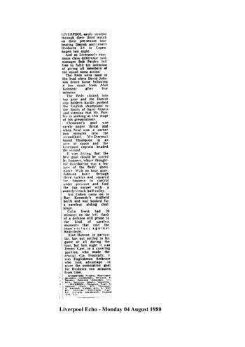 Liverpool Echo cutting