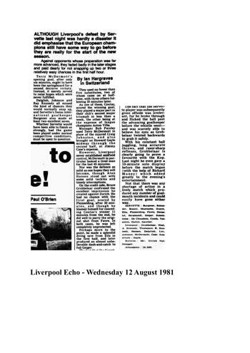 Liverpool Echo cutting