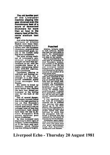 Liverpool Echo cutting