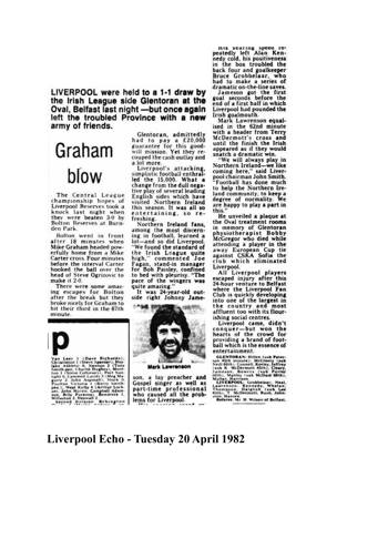 Liverpool Echo cutting