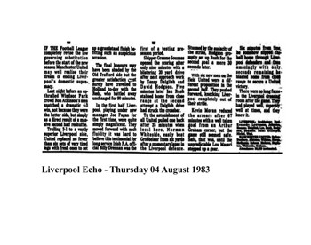 Liverpool Echo cutting