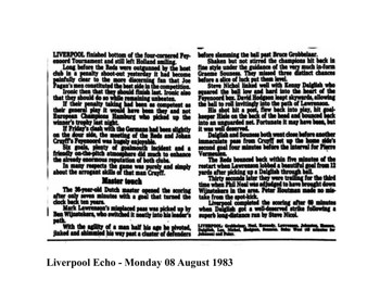 Liverpool Echo cutting