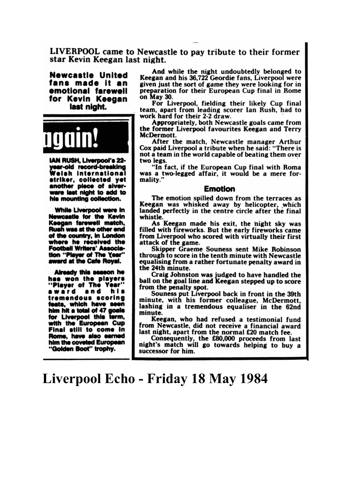 Liverpool Echo cutting
