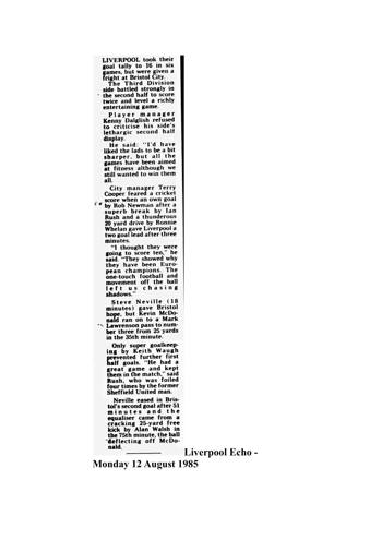 Liverpool Echo cutting