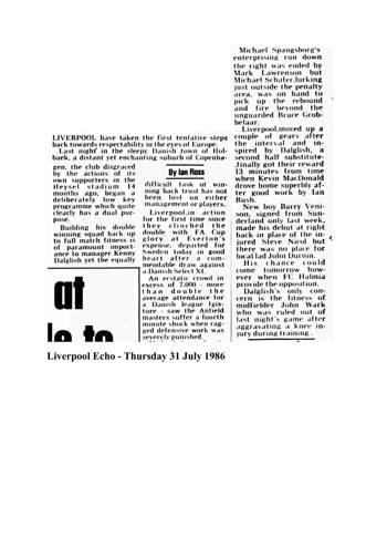 Liverpool Echo cutting