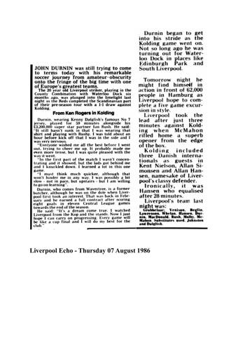 Liverpool Echo cutting