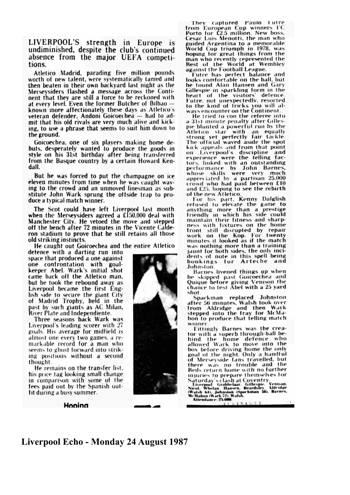 Liverpool Echo cutting