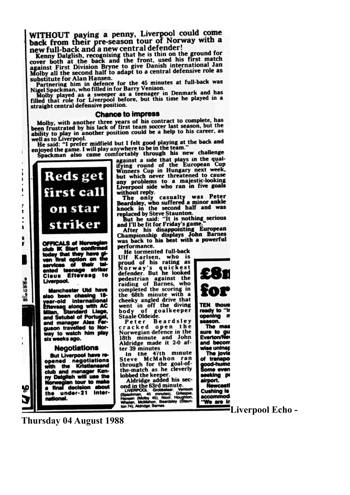 Liverpool Echo cutting