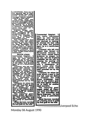 Liverpool Echo cutting