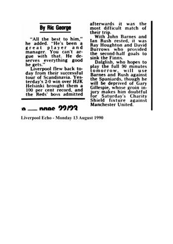 Liverpool Echo cutting