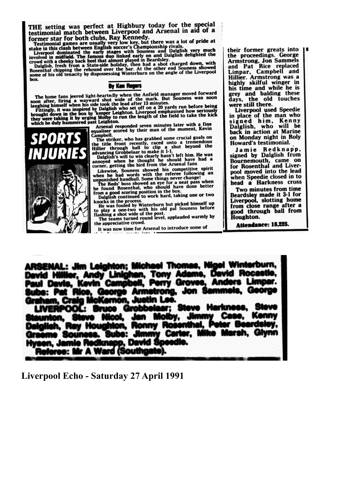 Liverpool Echo cutting
