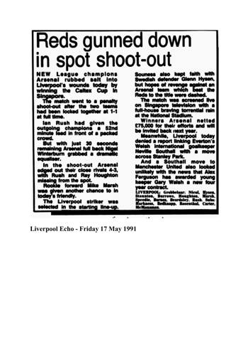 Liverpool Echo cutting