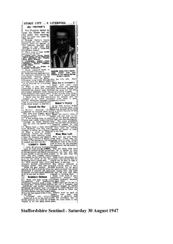 Staffordshire Sentinel report