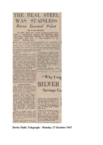 Derby Daily Telegraph report