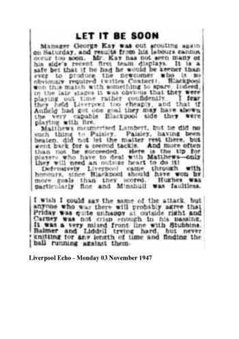 Liverpool Echo Report