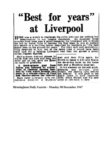 Birmingham Daily Gazette report