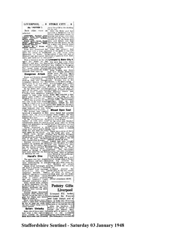 Staffordshire Sentinel report