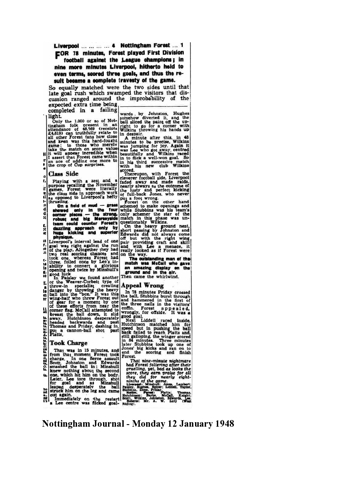 Nottingham Journal Report