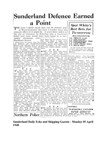 Sunderland Daily Echo and Shipping Gazette report