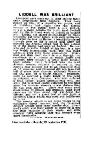 Liverpool Echo Report