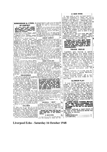 Liverpool Echo Report