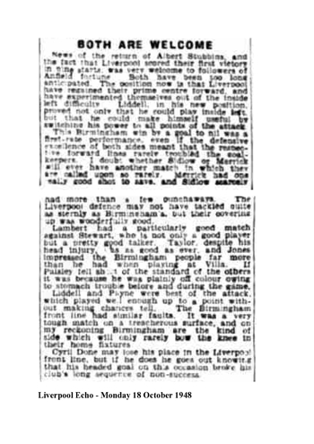 Liverpool Echo Report