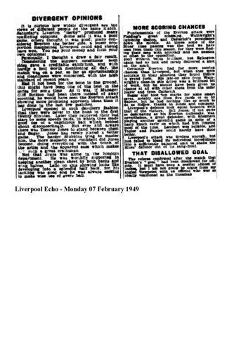 Liverpool Echo Report