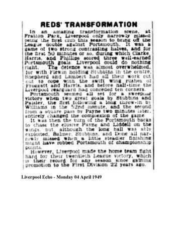 Liverpool Echo Report