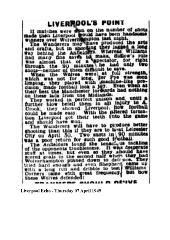 Liverpool Echo Report