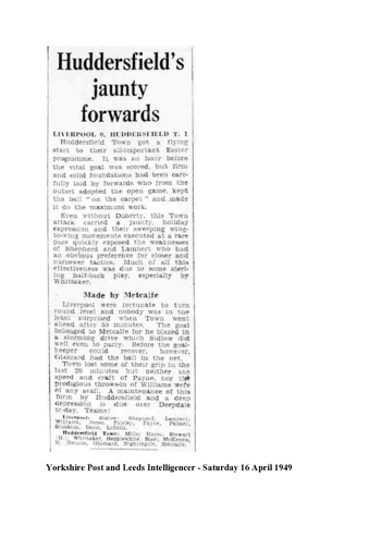 Yorkshire Post and Leeds Intellegencer report