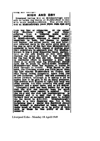 Liverpool Echo Report