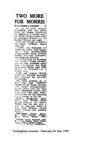 Nottingham Journal Report