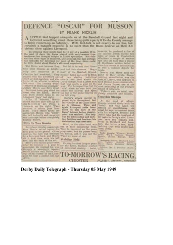 Derby Daily Telegraph report