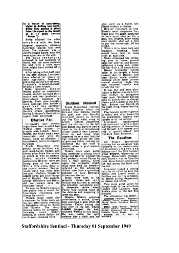 Staffordshire Sentinel report