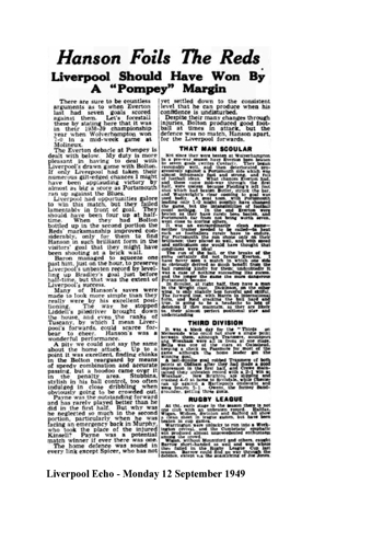 Liverpool Echo Report