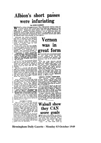 Birmingham Daily Gazette report