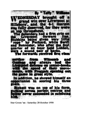 Star Green'un report