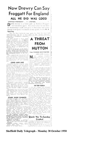 Sheffield Daily Telegraph report