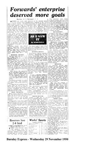 Burnley Express report