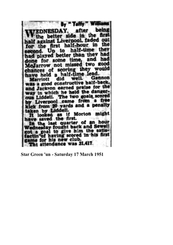 Star Green'un report