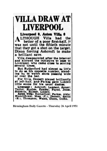 Birmingham Daily Gazette report