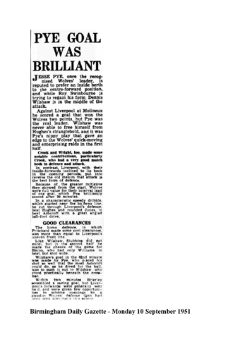 Birmingham Daily Gazette report